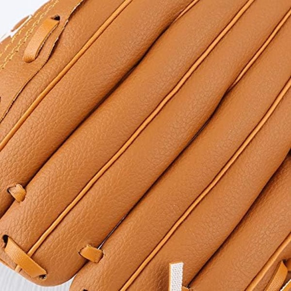Ungdoms Basebollhandske, 10,5-tums Gul Handske för Högerhands Kast, Absorberar Svett för Komfort