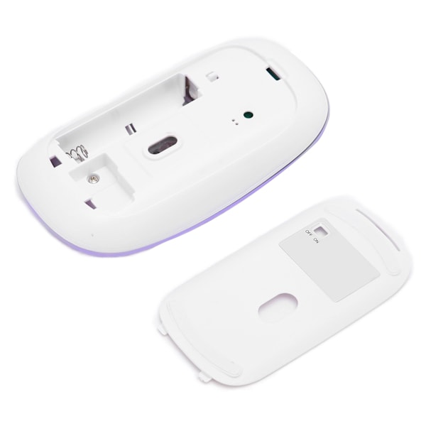 3DPI Switch Optisk Trådlös Mus, 2,4 GHz Stabil Trådlös Anslutning för Bärbara Datorer och Stationära Datorer, Lila