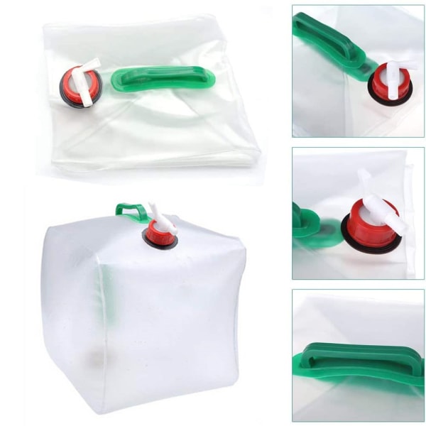 Sammenleggbar vannbeholder Bærbar WaterStorage-bærepose