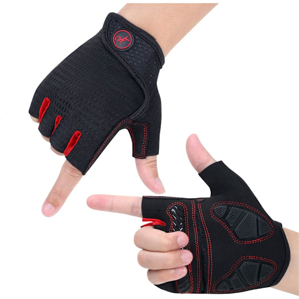Sportshandskar med ventilerande mesh, fullt handflateskydd ger komplett täckning under högintensiv träning