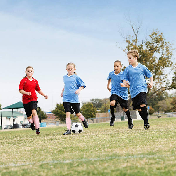 1 par fodbold skinnebeskytter sokker, ben performance support