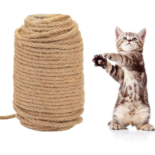 Sisal Rope Cat Tree DIY Grab Post Legetøj