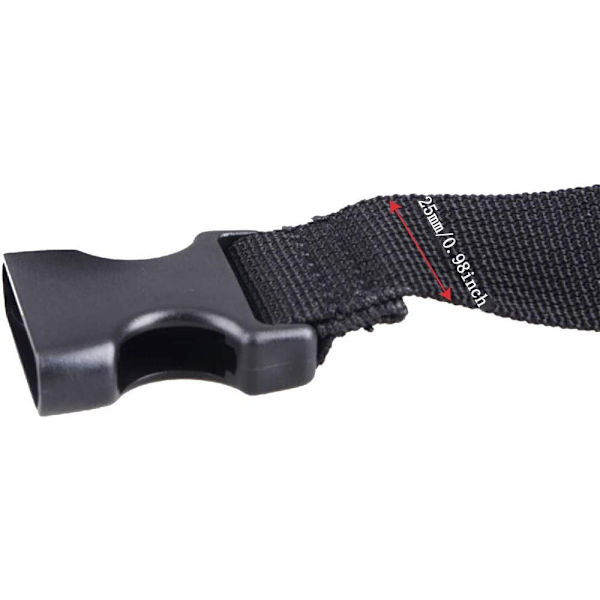 4 st Webbing Flat Side Release Spännen Halkskydd Packrem