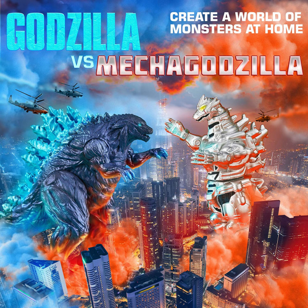 Godzilla film actionfigurer sett med 2 leker - Godzilla