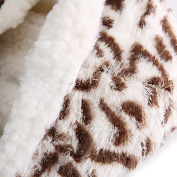 Syksyn ja talven lemmikkieläinten plushiset paksuuntuneet leopardin kuvioiset kauniit pehmeät mukavat vaatteet lämpimät vaatteet asu puku koirille Leopard No. 10