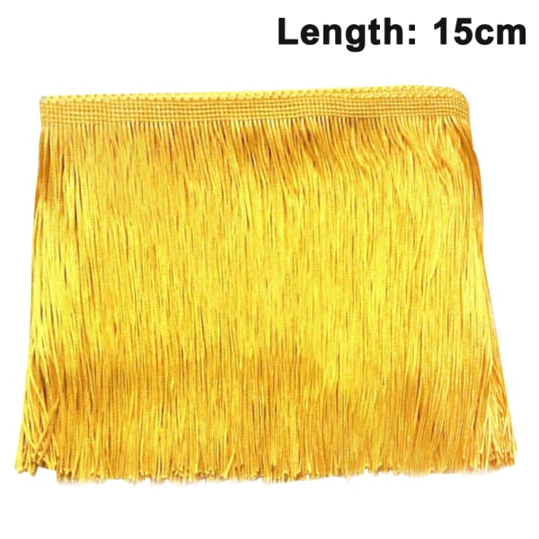 10 m sömnadsfransar trim-fransar tofs för kjolbröllop, gyllene