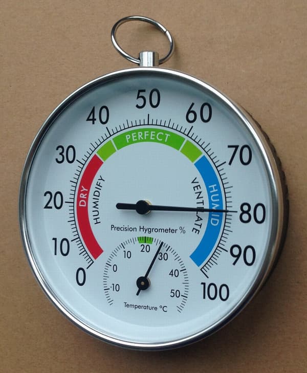 Hygrometer/termometer, højpræcisions vægmonteret digitalt termometer