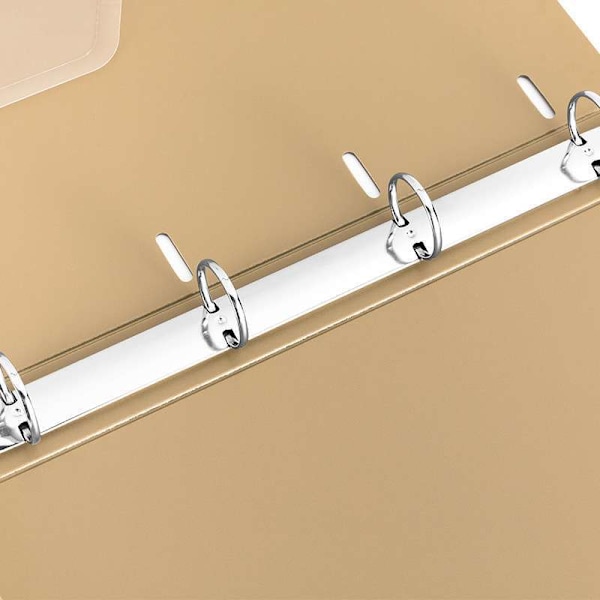 Ringpärm med expanderbar rygg, flexibel non-stick PVC-design för enkel bärbarhet och förvaring, idealisk presentations- eller referenspärm för lätt bruk