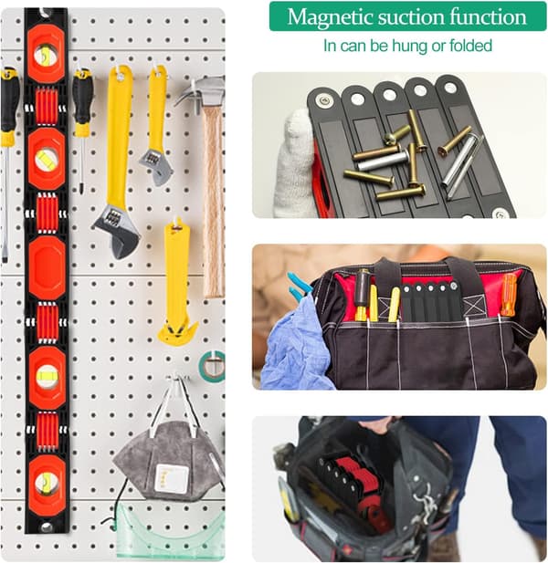 60 cm foldbart magnetisk vaterpas, mini elektriker magnetisk sp