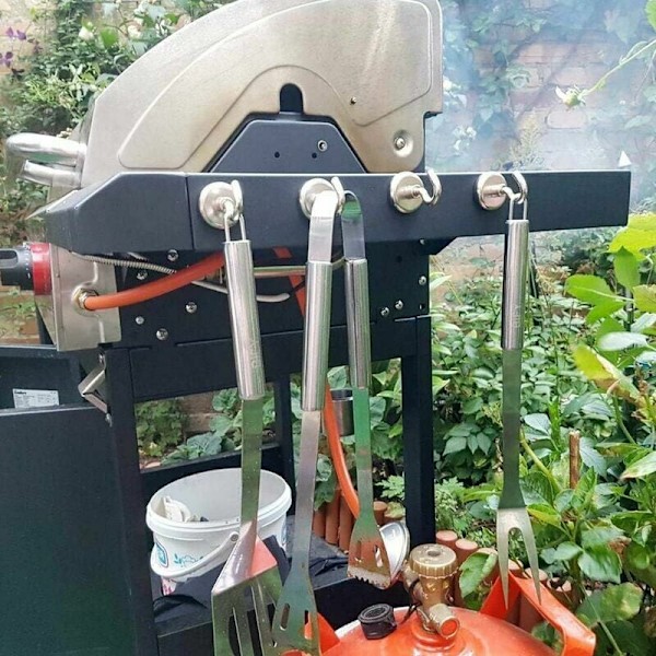 Neodymkrokar för verkstad, extra starka magnetkrokar 34 kg dragkraft, högkvalitativa starka magnetiska krokar med bärbar dragkraft för olika