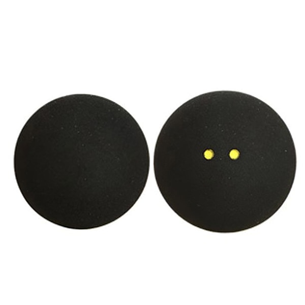 2 stk squashbolde to-gule prikker, velegnet til udendørs sport