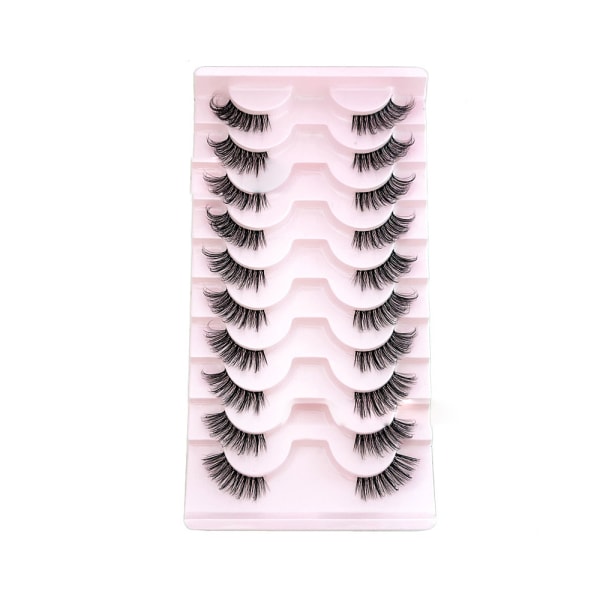 False Eyelashes Natural Half Lashes Short Wispy,Style 1