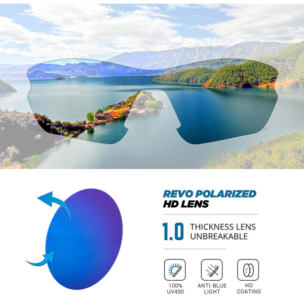 Unisex sykle polariserte sportssolbriller