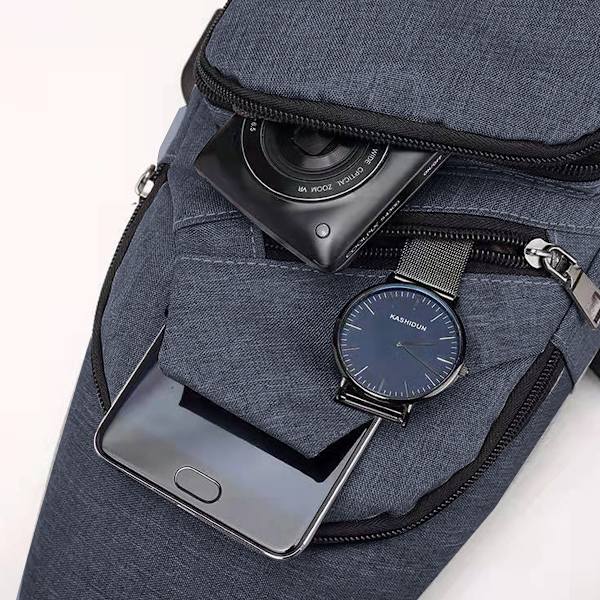 Vattentät axelväska crossbody ryggsäck för män kvinnor axelväska