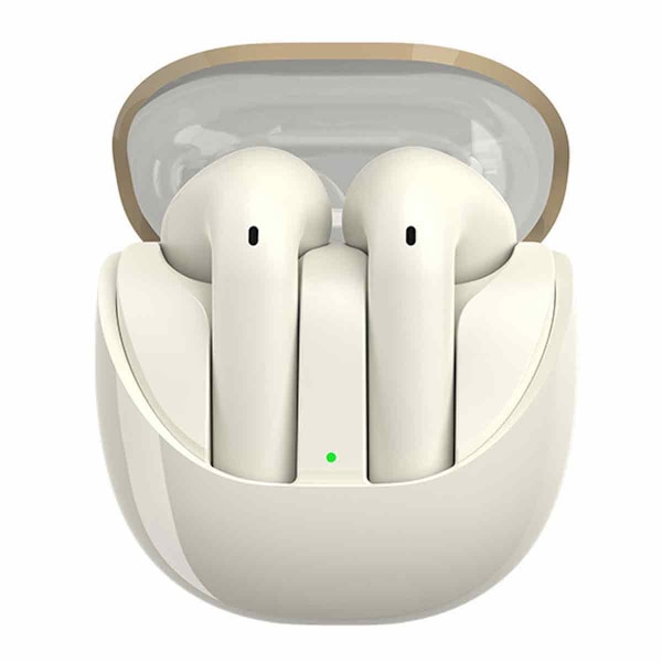 Wireless Ear Buds Earbuds Bluetooth Headphones , Deep Bass Earpods, Waterproof Earphone, in Ear Headphones with Mic, Wireless Bluetooth Earbuds for Beige