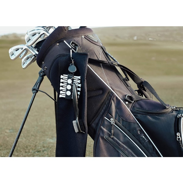 Golftillbehör Presentset-Golfhandduk,Golfklubbborste med spår