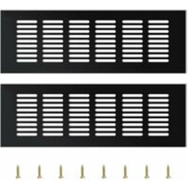 2 Stykker Udendørs Ventilationsrist, Aluminium Ventilationsrist