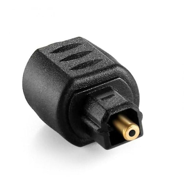 Förbättrad signalklarhet, Mini Toslink till Toslink-utrustad komponentadapter, säkerställer sömlösa ljudanslutningar