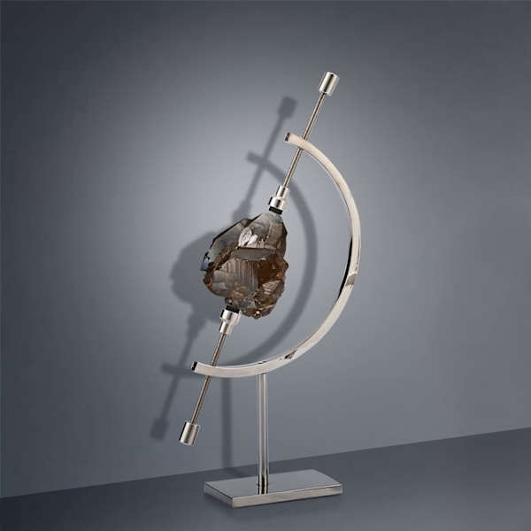 Elegant Metallkulfäste, Kristallkulstativ för Ädelstensutställning, Dekorativt Gazing Ball-stativ med Justerbar Design, Rostfritt Stål för Heminredning