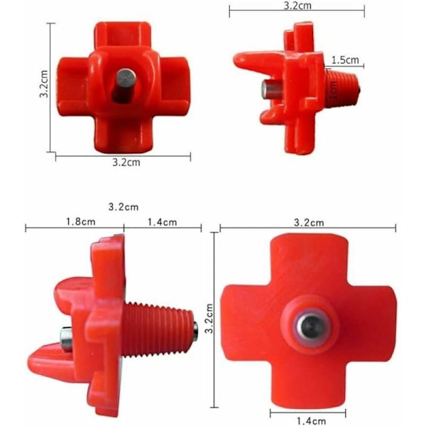 Horisontella Fjäderfänapplar, Rent Dricksvatten Med Speciell Utloppsdesign, Anpassat Vattensystem För Fjäderfä För Kycklingar Och Mer (5st)