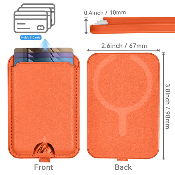 Magnetisk korthållarplånbok för iPhone - Magnetplånbok i läder