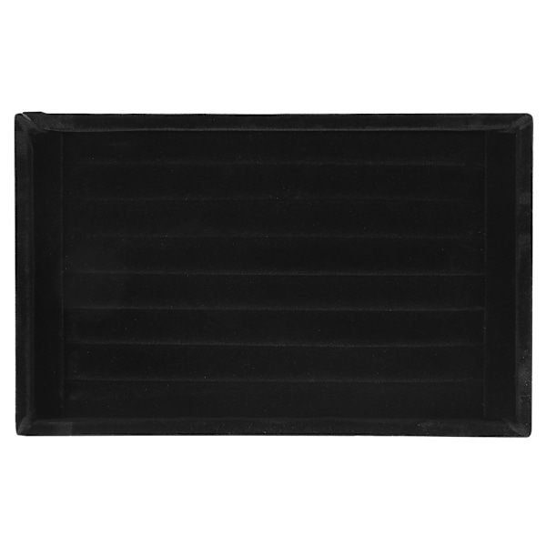 Ringörhängen Visningsställ, Skyddande Sammet Yta Rött Trä Smyckesdisplay Organizer, Stapelbar Sammet Ringdisplay Med Elegant Design För Hem Butik
