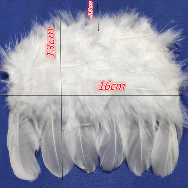 10 st Mini Guardian Angel Vita Ängel Fjäder Vingar