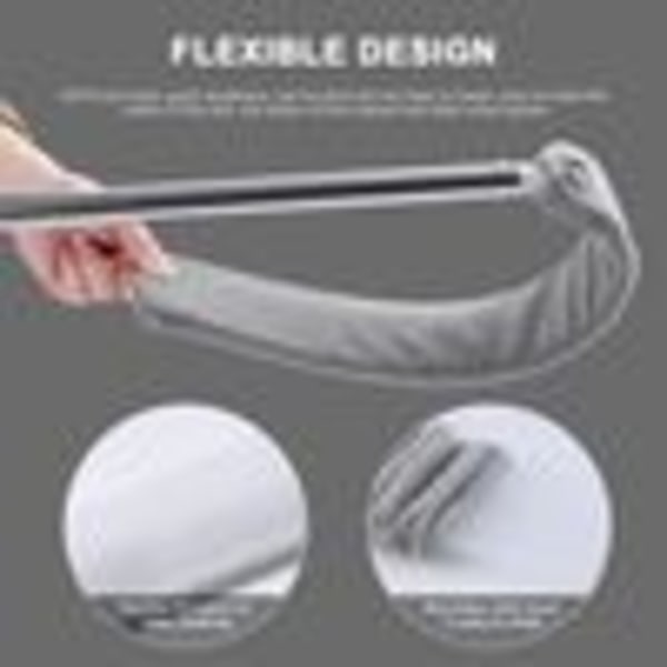 Gap Master, Utdragbar dammrengörare för hushållssysslor, Flexibel & Böjbar förlängningsstång med böjbart huvud, Multifunktionell mikrofiber