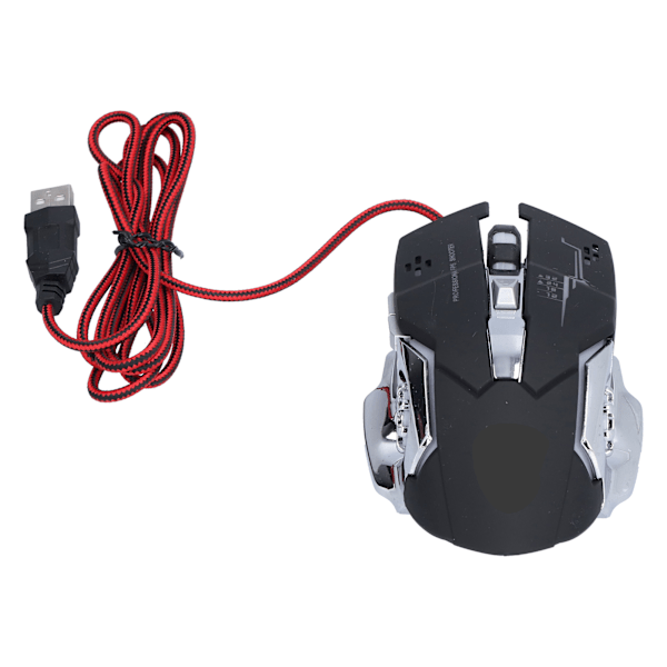 Precision Gaming Companion, Justerbar DPI Professionell Optisk Sensor Mus, Ergonomisk Design med Programmerbara Knappar och Hög Precision