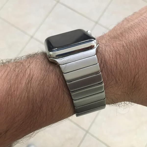 Metal rustfrit stålledrem kompatibel med Apple iWatch Ser