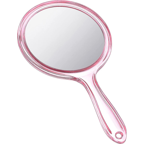 Håndspejl Dobbeltsidet håndholdt spejl makeup spejl