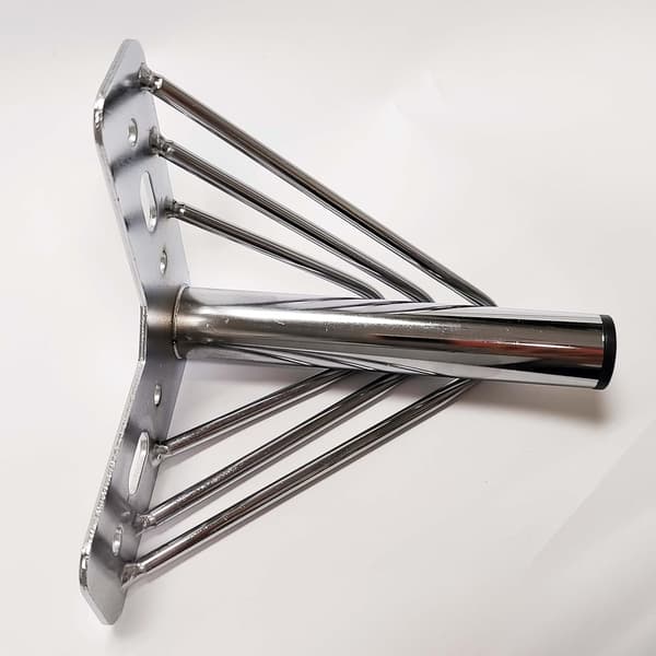 4 krom metal møbelben, moderne smarte elegante erstatningsben