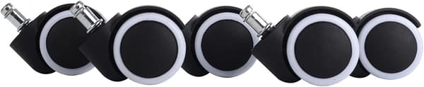 5 kulutusta kestävää yleispyörää koville lattioille (10 mm pyörät)