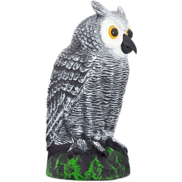 Fågelskrämma Fake Owl Decoy - Avvisande trädgårdsskydd