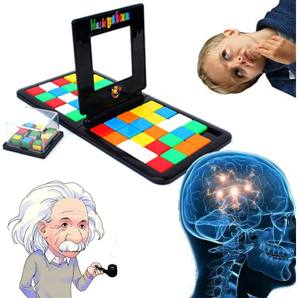 Magic Blocks Game Race Magic Cube Puzzle Ferdighetsspill Liten Turnering