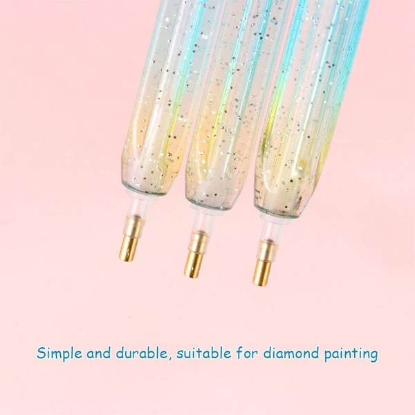 Lyxigt Diamantmålningskit, Självlysande 5D-strassplockare i Harts med Ergonomisk Design, Dubbelsidig Borrpenna Ger Förbättrat Grepp och Precision