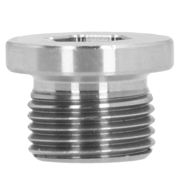 Oxygen Sensor Prop, M18 x 1.5 Universal Størrelse, Genanvendelig Rustfrit Stål O2 Sensor Bung til Udstødningssystem Forsegling, Oxidation Behandlet Gevindrør