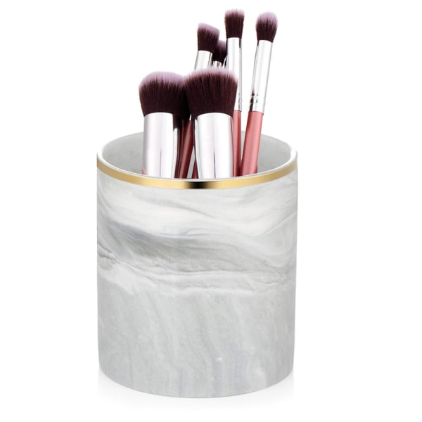 Makeup Brush Holder Travel Brushes Case Taske Cup, Grey