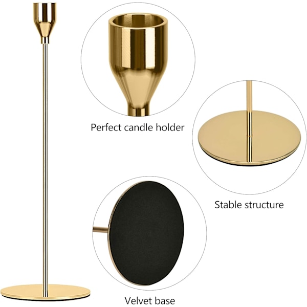 Robust metallkonstruktion, dekorativ ljusstake, bröllopsdekoration, elegant design, utsökt presentidé, bordsdekoration, passar