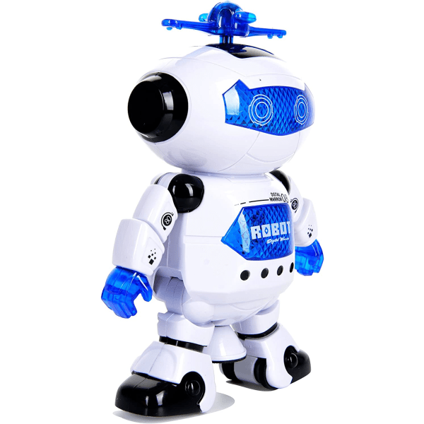 Legetøj Walking Dancing Robot Legetøj til børn-360° Body Spinning