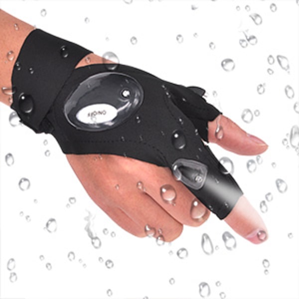 LED lommelygte handsker udendørs fiskehandsker til mænd Fars dag
