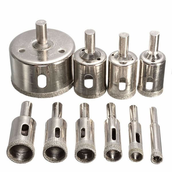 15 diamantborebits til granitkeramiske fliser 6-50 mm