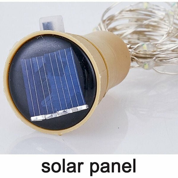 Vattentäta Slingor, 20 LED Batteridrivna Vinflasklampor för Enkla DIY-projekt, Flexibel Koppartråd Skapar Romantisk Atmosfär för