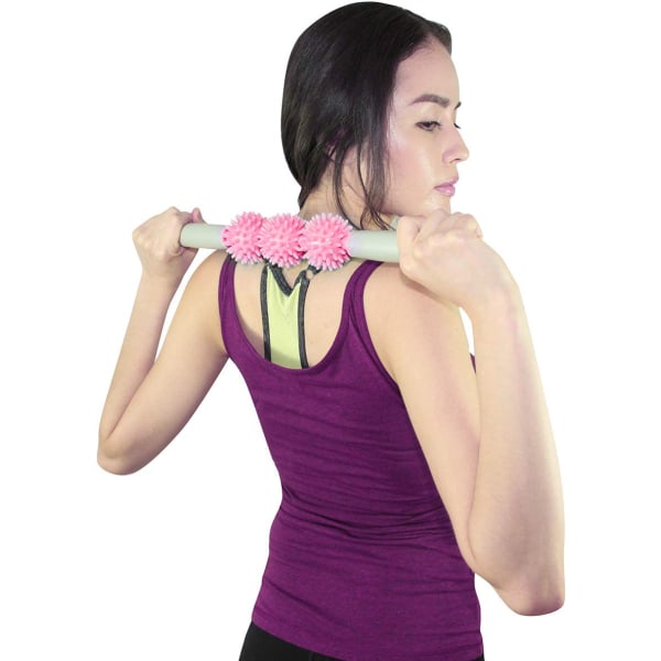 Fascia Muscle Roller - selluliittihierontalaite - Fascia Roller, vaaleanpunainen