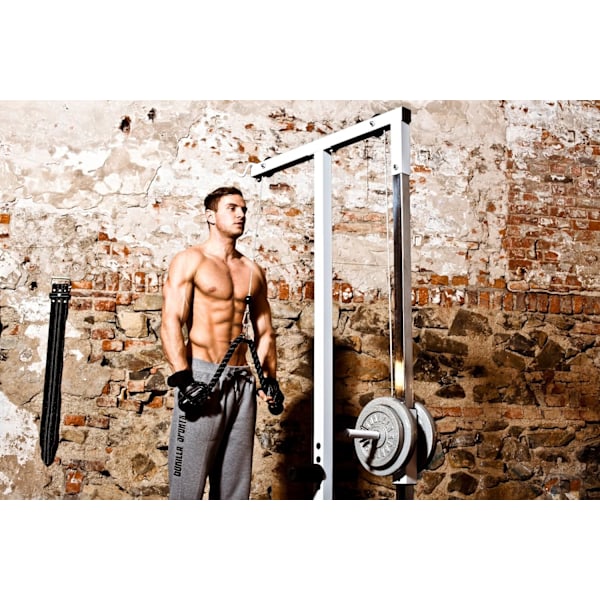 Optimera Din Träningsrutin Med Våra Roterande Lat Pulldown-fästen i Stål, 27-tums Nylonflätat Rep, Ergonomiska Grepp, Mångsidig Hemmaträning