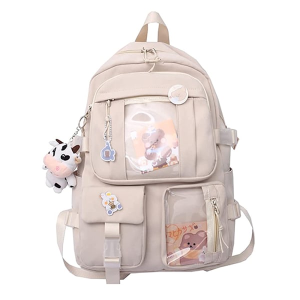 Charmig Kawaii Ryggsäck för Trendsättare, Robust Dragkedja för Pålitlighet, Justerbara Remmar för Anpassad Passform, Din Perfekta Accessoar för Skolan