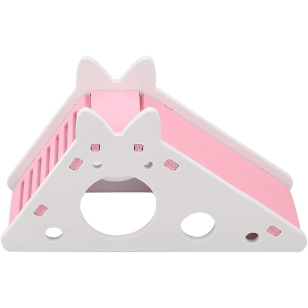 Pet Play Haven, DIY Hamsterleksaksset För Kreativa Burar, Trähus För Hamstrar Med Unika Designfunktioner, Kvalitets Träplastpaneler För En Robust Konstruktion