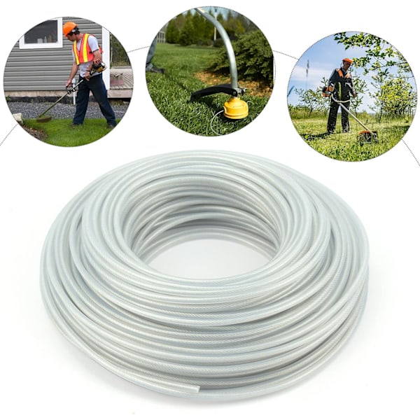 3mm x 30 Meter Stål Trimmer Line, Trimmer Line, Heavy Duty Ståltrådsspole til Havebuskrydder, Græsslåmaskine Udskiftningsline