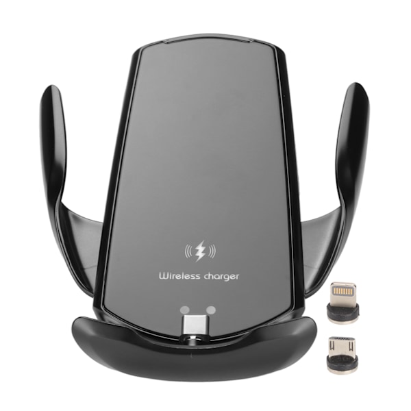 Intelligent Trådlös Billaddare, Automatisk Klämning Smart Sensing 15W Snabbladdare, Bilventilationsfäste Magnetiska Kontakter för Handsfree-användning