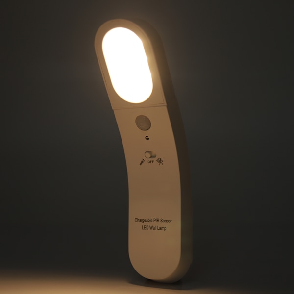 Rörelsesensorlampa Infraröd Detektor för Människokropp Smart Sensor Nattlampa (Vit vitt ljus)